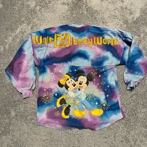 Walt Disney Shirt Womens XS World 50th Anniv. Grand Finale Tie Dye Spirit Jersey